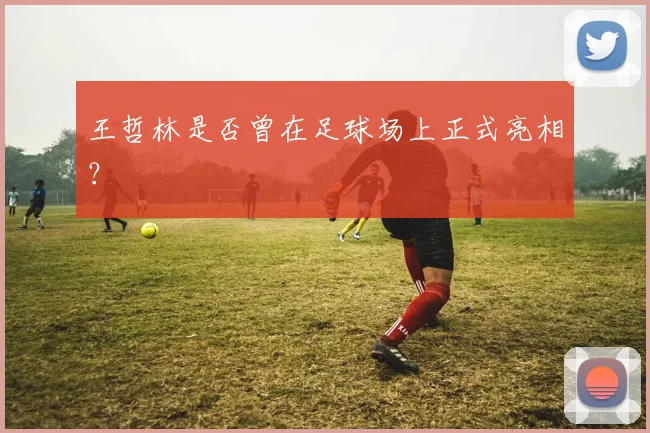 王哲林是否曾在足球场上正式亮相？